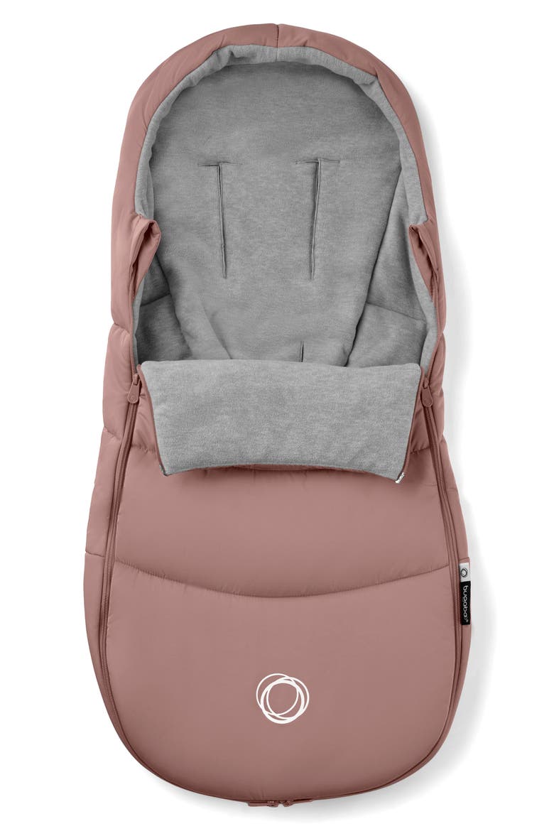 Water Repellent Stroller Footmuff, Alternate, color, DUSTY PINK