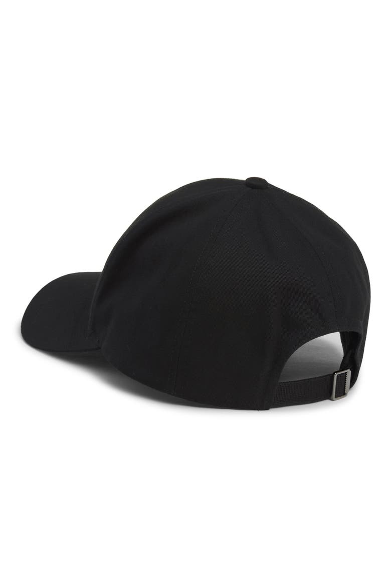 Logo Cotton Baseball Cap, Alternate, color, BLACK