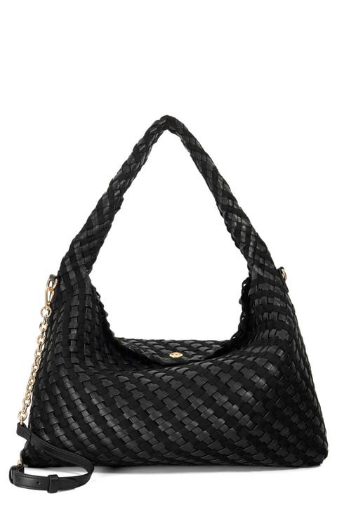 Deliberate L Woven Shoulder Bag