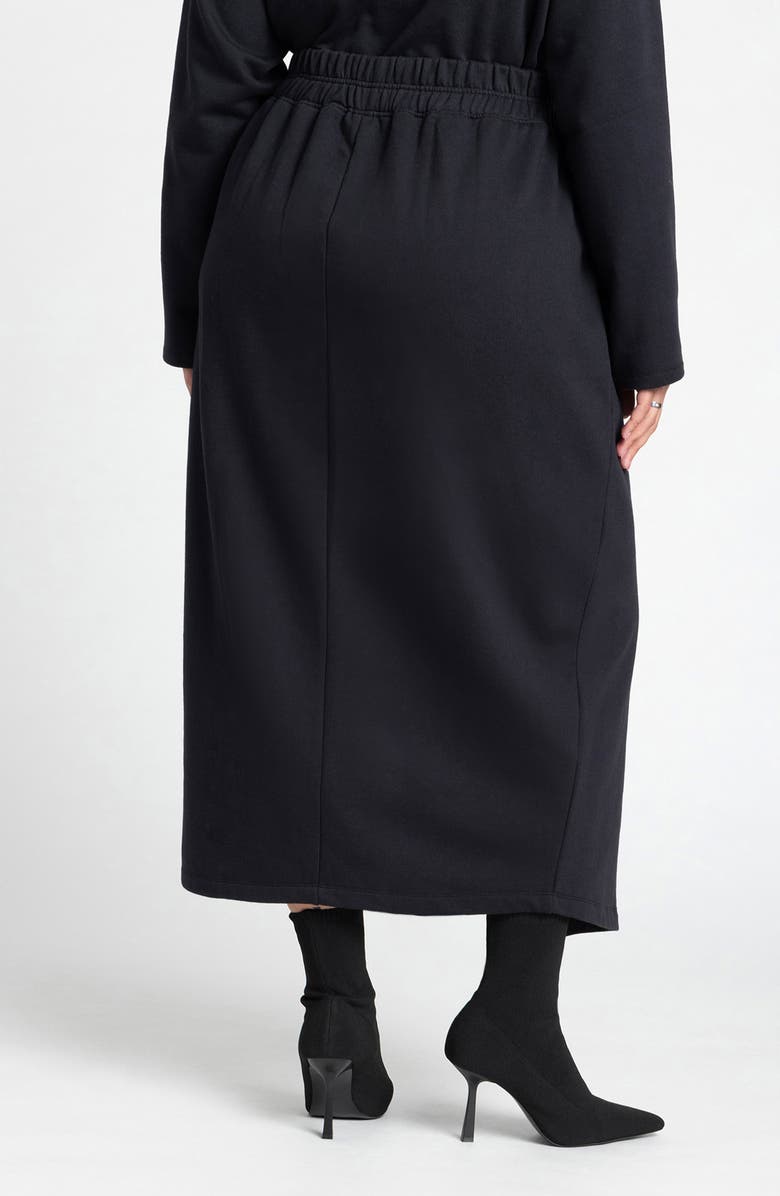 ELOQUII French Terry Maxi Skirt, Alternate, color,