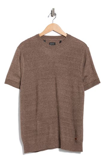Buffalo Jeans Wipson Textured Knit T-shirt In Brown