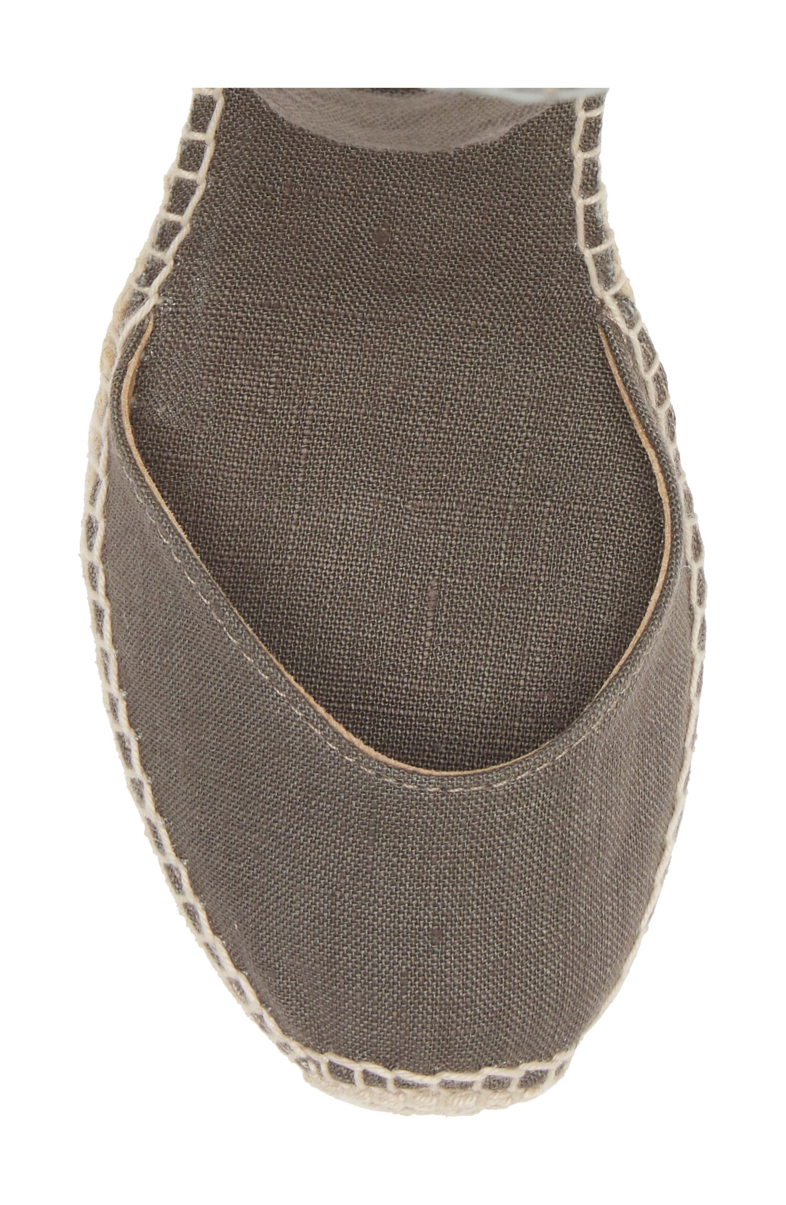 Julia Wraparound Espadrille Wedge, Alternate, color, CAQUI KHAKI