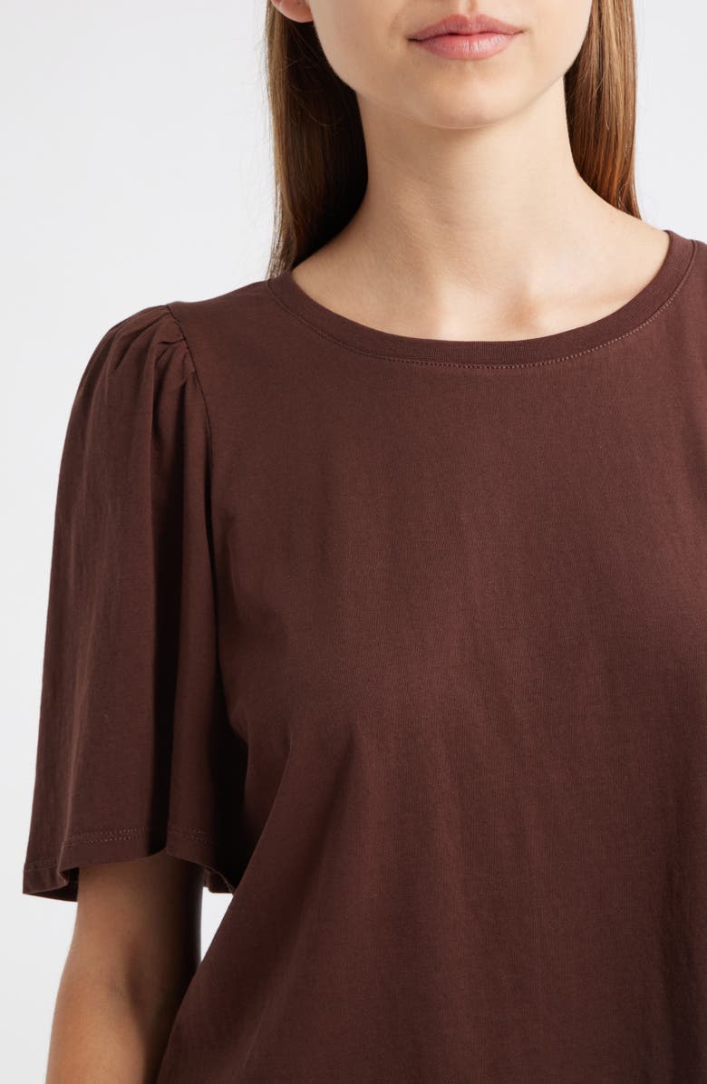 PAIGE Sigrid Cotton T-Shirt, Alternate, color, Tamarind