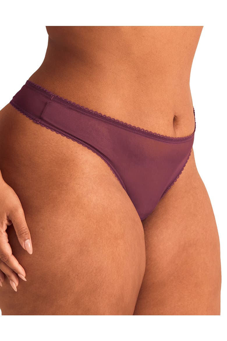 Alyshia Thong Panties, Main, color, Dark purple