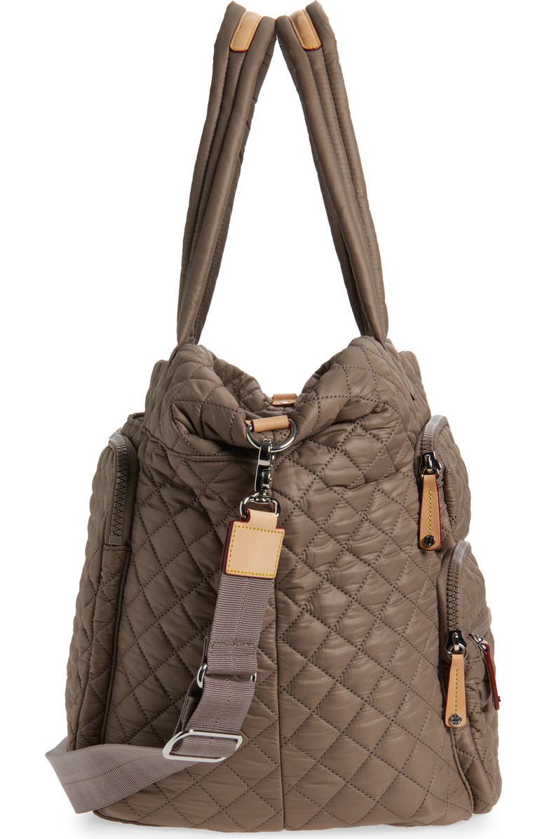 MZ Wallace Large Metro Quilted Nylon Travel Tote, Alternate, color, Morning Dove