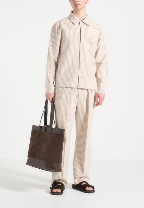 Leo Pinstripe Overshirt