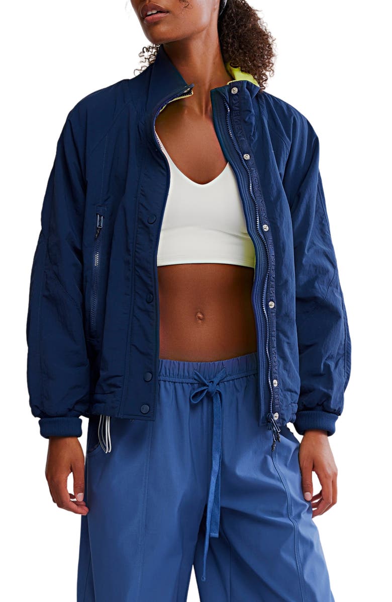 Free People FP Movement Field Tripper Jacket, Main, color, Midnight Navy Combo