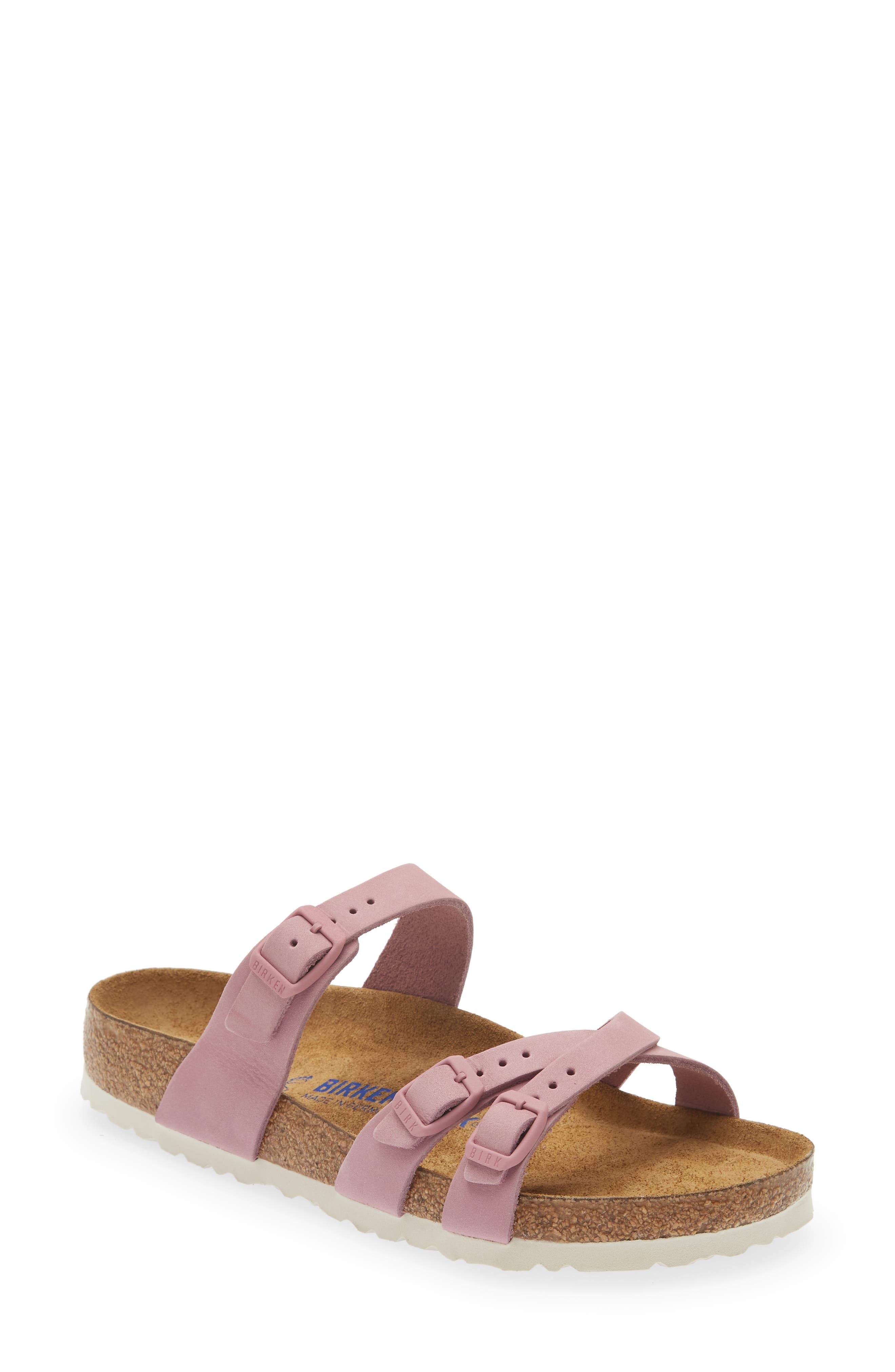 Franca Slide Sandal, Main, color, ORCHID NUBUCK