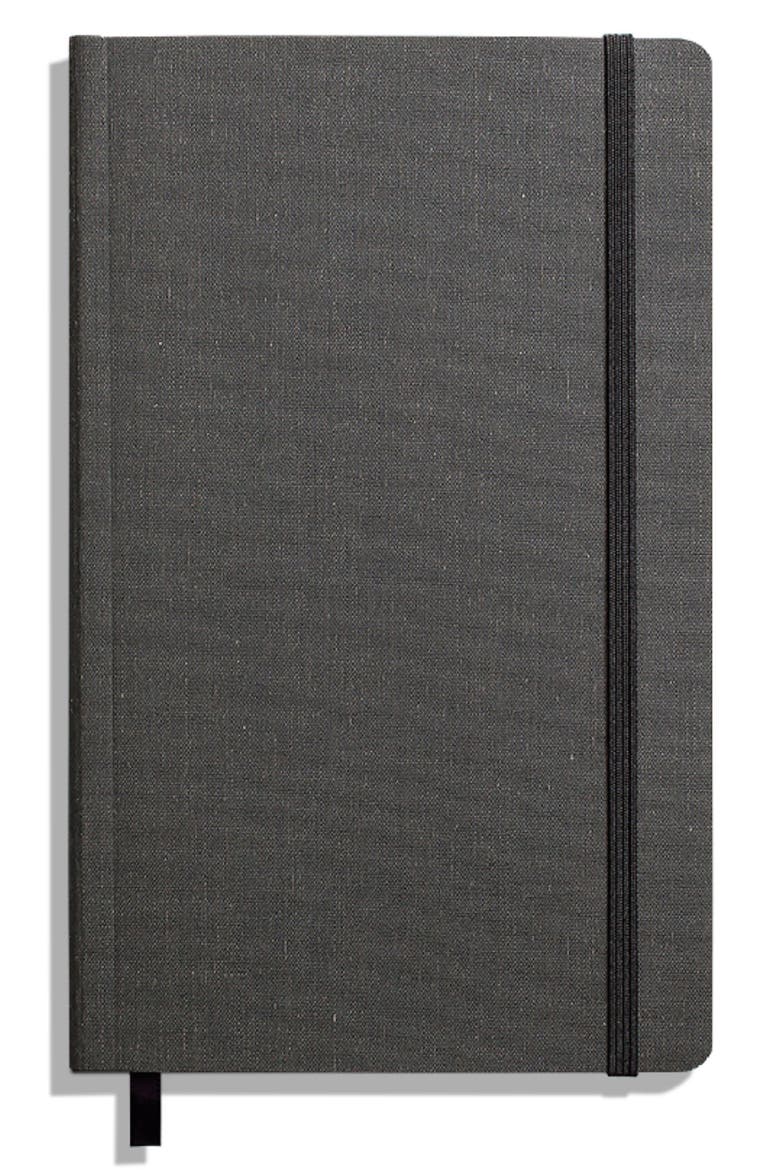 Medium Softcover Ruled Journal, Main, color, CHARCOAL