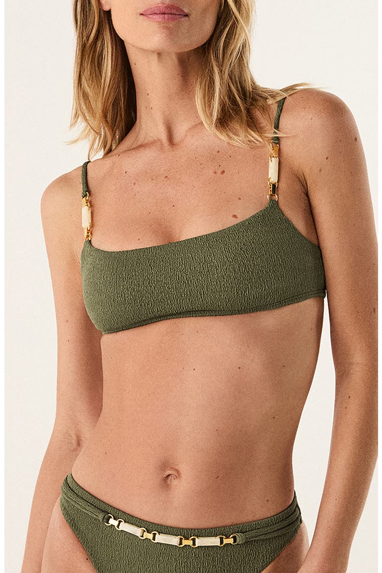Janet Lindsay Cheeky Swim Bottoms, Main, color, DARK GREEN