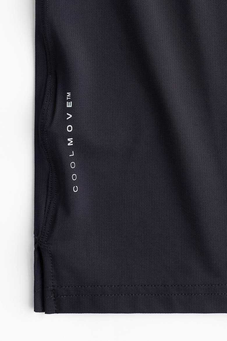Muscle Fit Sports T-shirt With Coolmove, Alternate, color, Navy blue