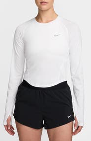 Nike Tempo Dri-FIT Performance Cropped Long Sleeve T-Shirt