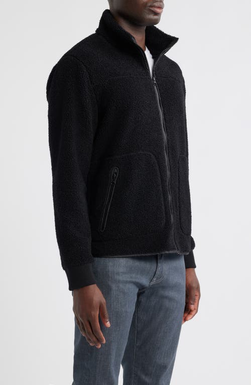 Rails Clark Polar Fleece Jacket In Black