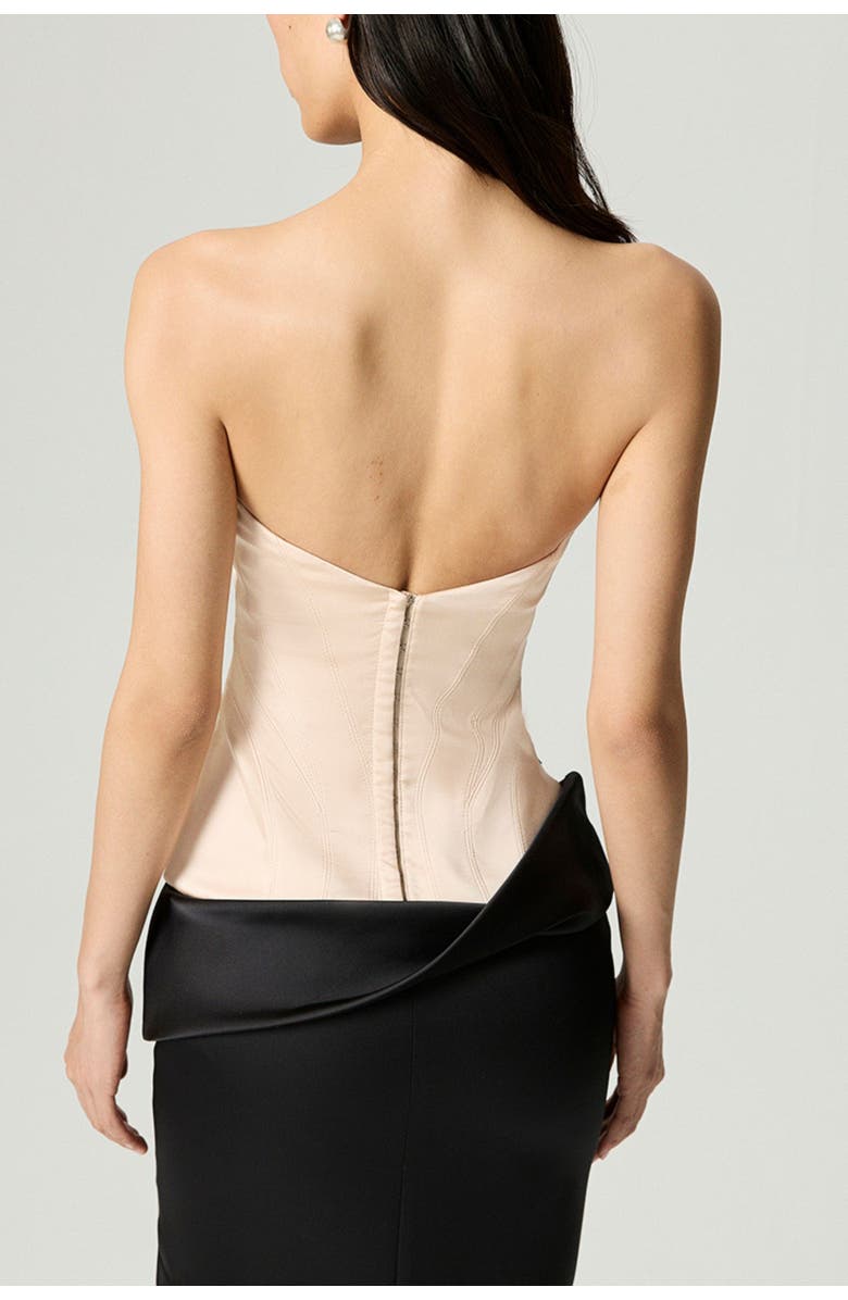 Nocturne Draped Sweetheart Corset Dress, Alternate, color, Multi-Colored