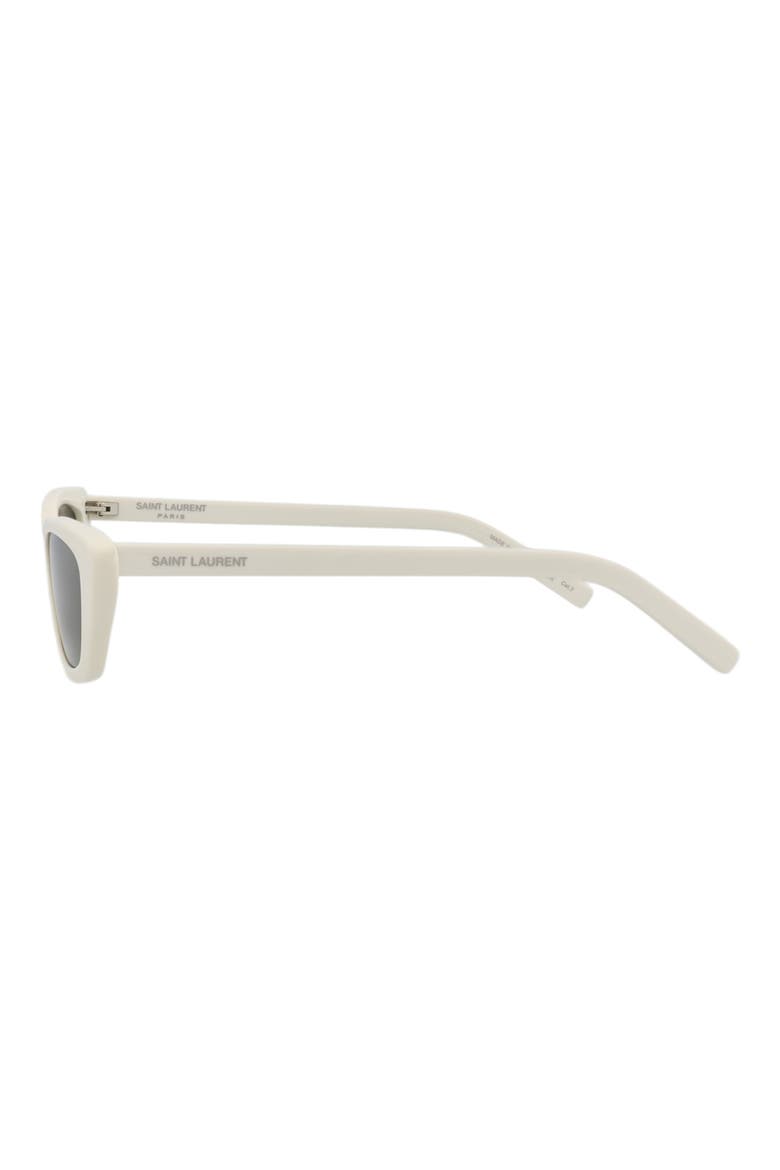 52mm Rectangular Sunglasses, Alternate, color, WHITE WHITE GREY