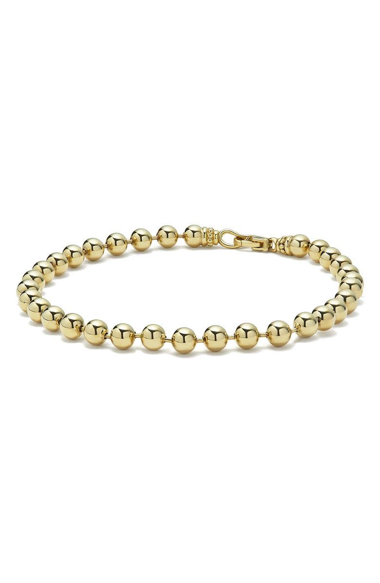 LAGOS 18K Anthem 5mm Ball Chain Bracelet, Alternate, color, Gold