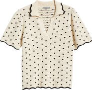 Wit & Wisdom Dot Collar Sweater