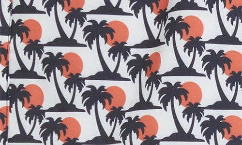 Sealskinz Palm Tree Swim Trunks In White