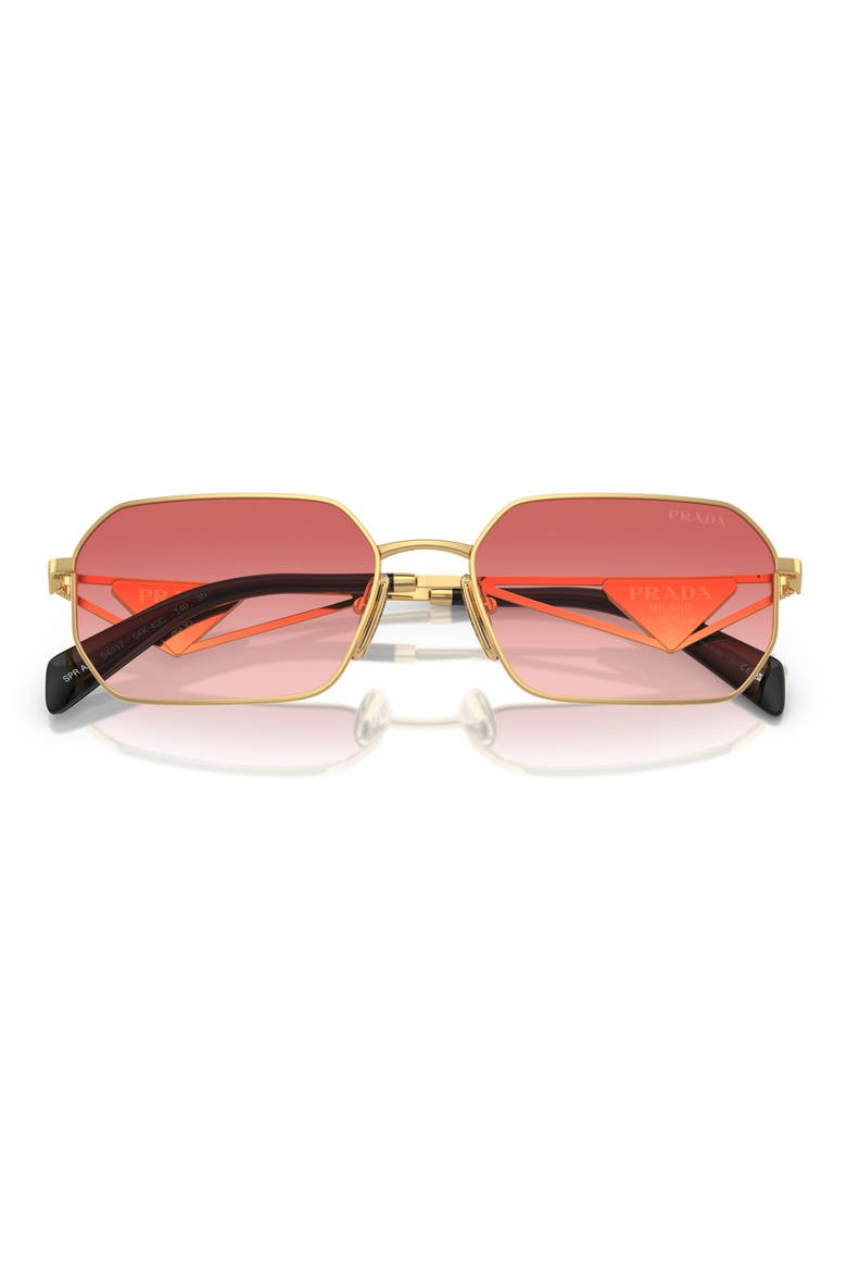 58mm Gradient Rectangular Sunglasses (Women) | Nordstrom