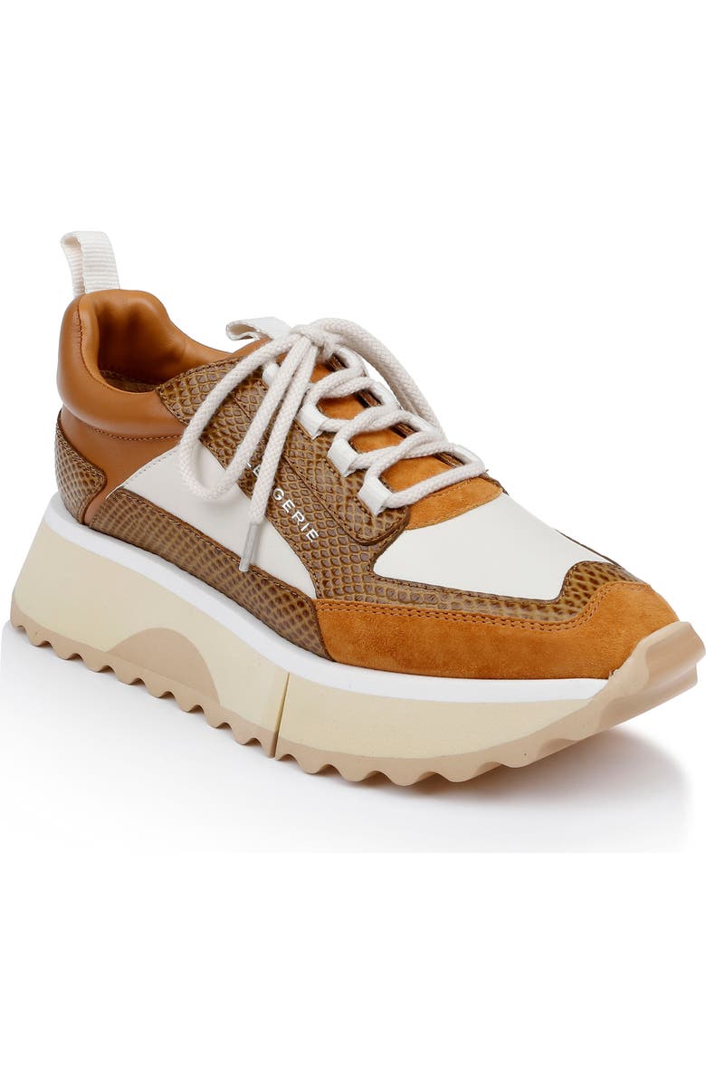 CLERGERIE Opus Leather Sneaker, Main, color, Wood Whips