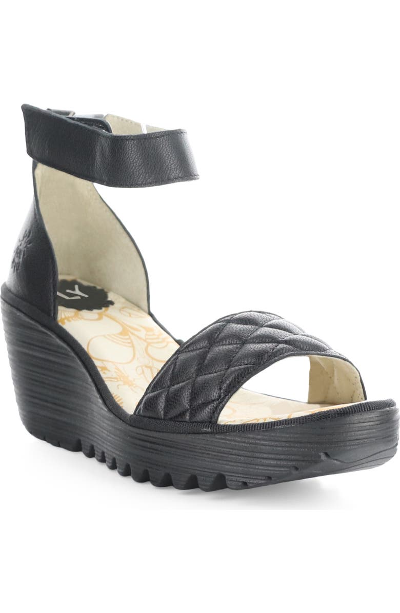 Fly London Yaru Platform Wedge Sandal, Main, color,