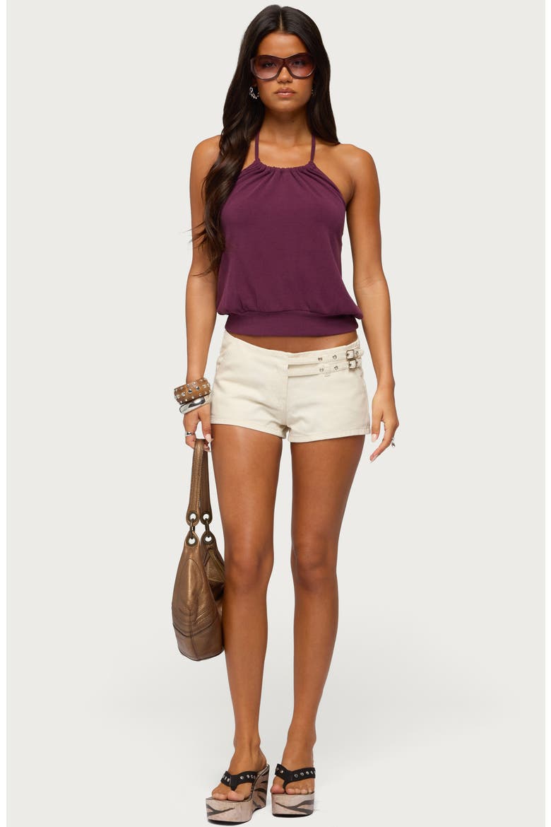 Bondi Halter Top, Alternate, color, PLUM