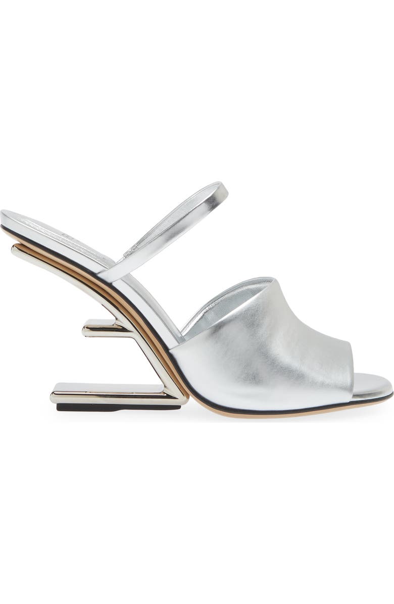 Fendi First Metal Sandal, Alternate, color,