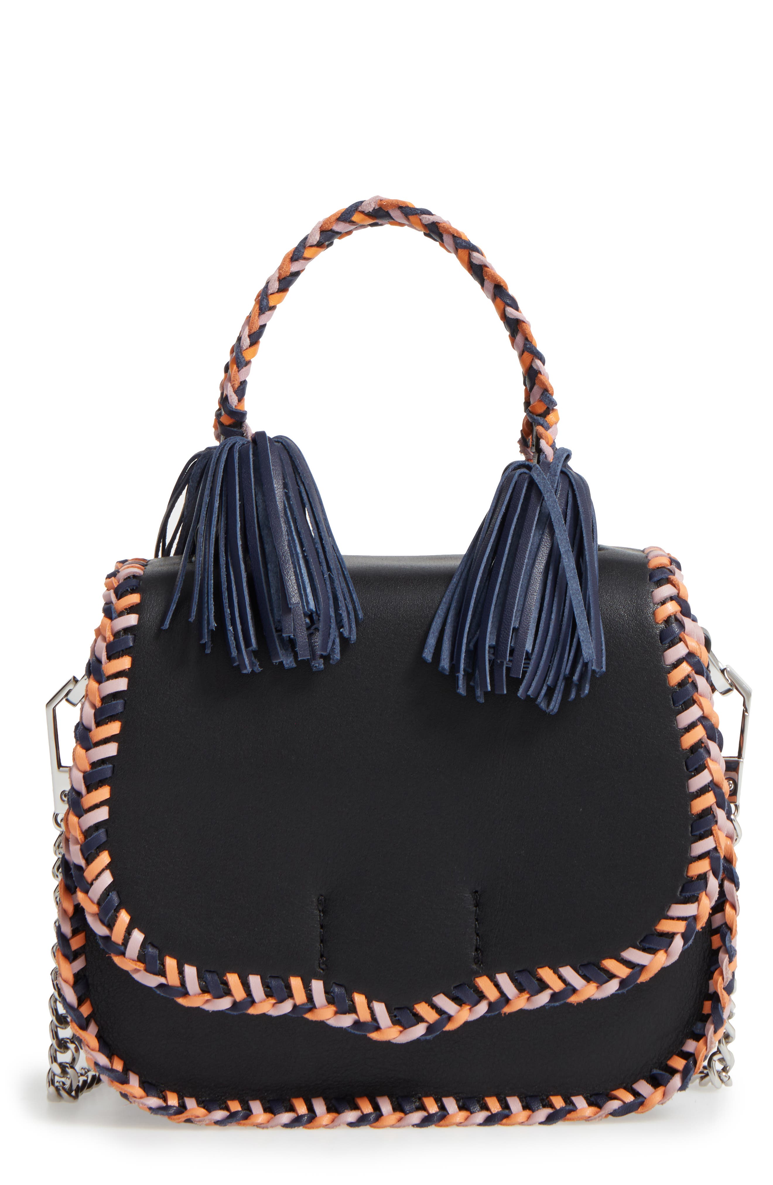 Rebecca Minkoff Chase Leather Saddle Bag, Main, color, 