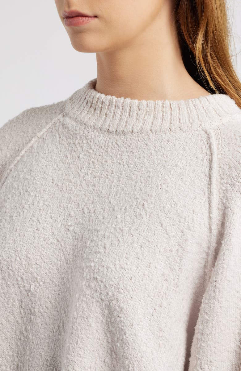 PacSun Snug Raglan Sleeve Crop Sweater, Alternate, color, Lilac Ash
