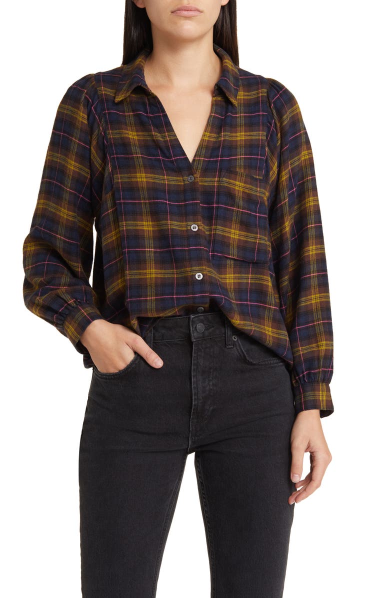 Rails Lauren Plaid Button-Up Shirt, Main, color, 