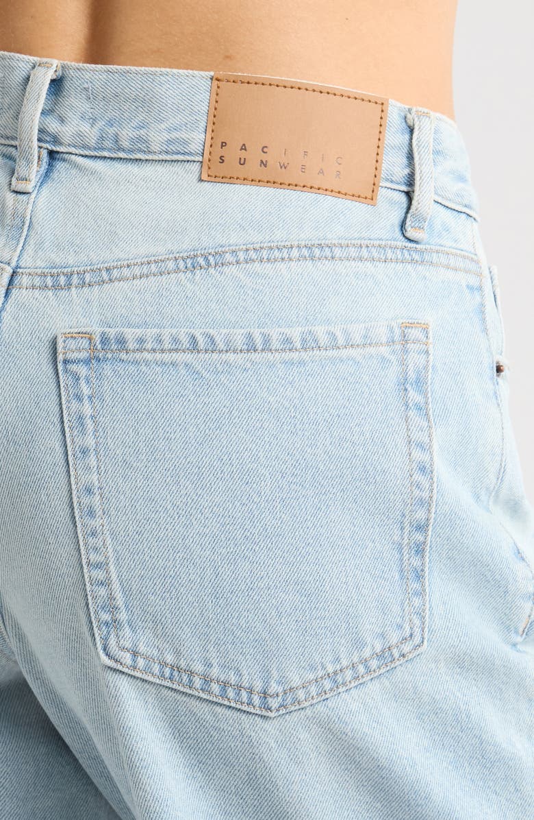 PacSun Sylvie Denim Bermuda Shorts, Alternate, color, Med Wash