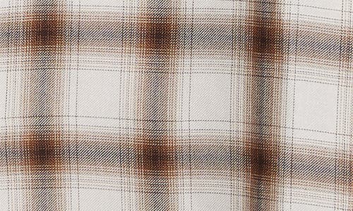 Song For The Mute Oversize Plaid Button-up Shirt In White