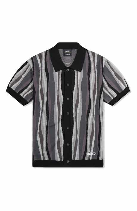 WeSC Stripe Short Sleeve Cotton Cardigan