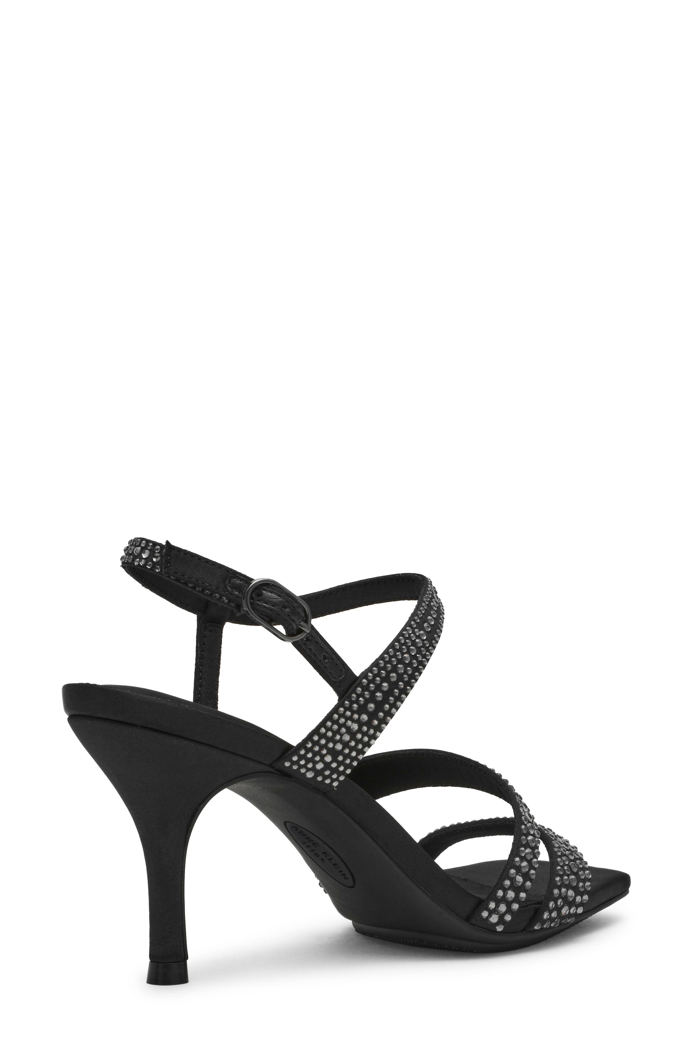 Anne Klein Sonoma Slingback Sandal, Alternate, color, Black Crystal