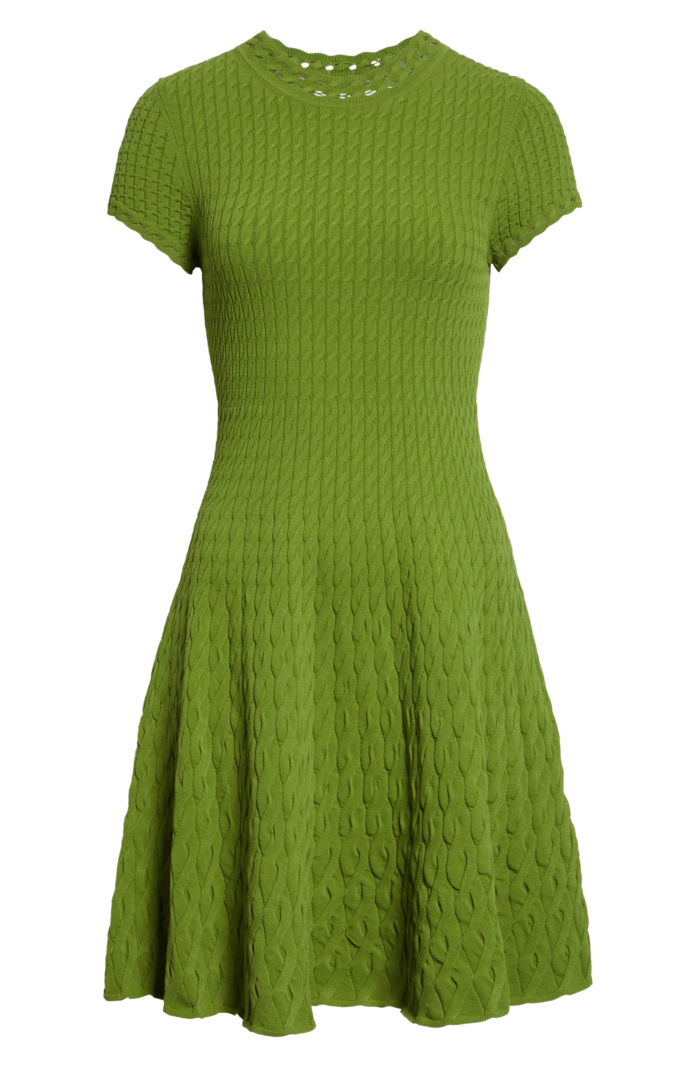 Jason Wu Collection Gradient Cable Fit & Flare Sweater Dress (Women ...