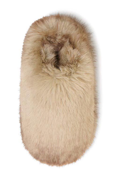 Apparis Misha Faux Fur Mule Slipper In Brown