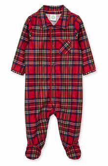 Little Me Plaid Footie