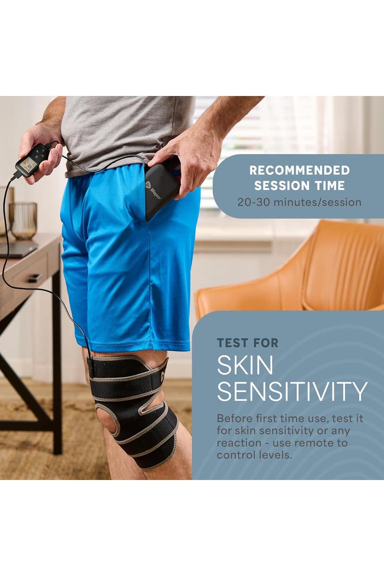 Biorecover Knee Massager with Heat & Red Light Therapy for Knee Brace  Infrared Therapy Device, Alternate, color, Grey