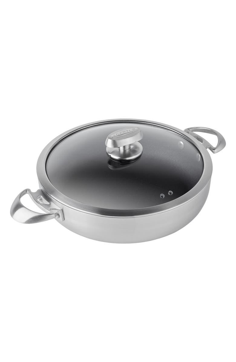 Scanpan CS+ 4-Quart Nonstick Chef's Pan with Lid, Alternate, color, Silver