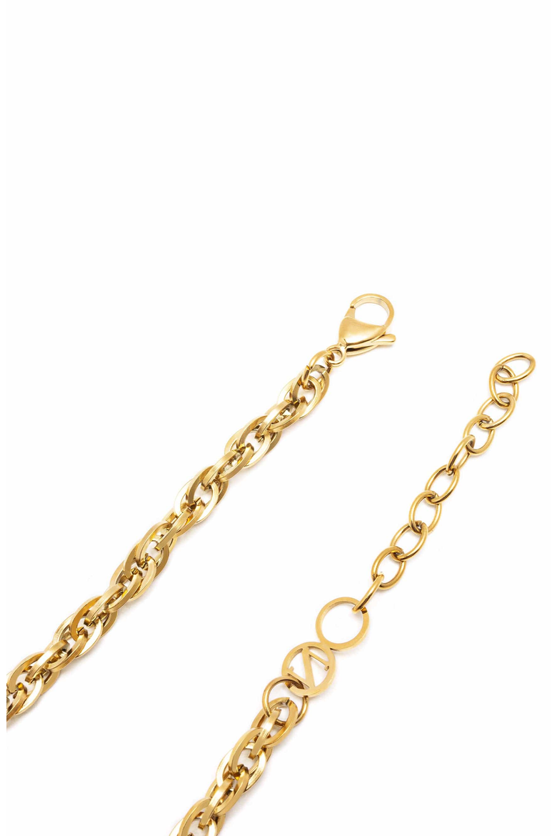Rope Chain Choker, Alternate, color, Gold