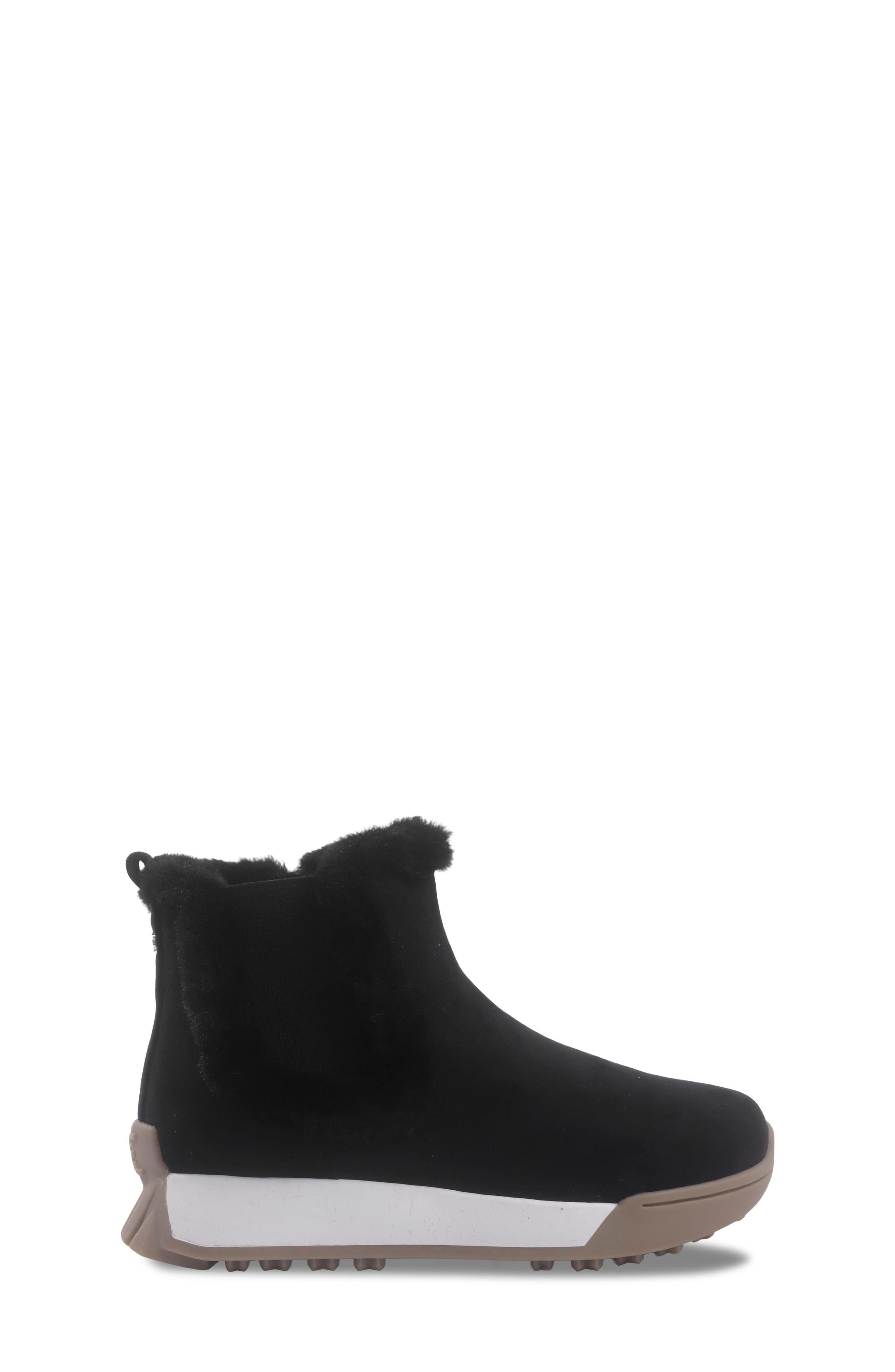 Kids' Lenny Gabby Faux Fur Bootie, Alternate, color, BLACK