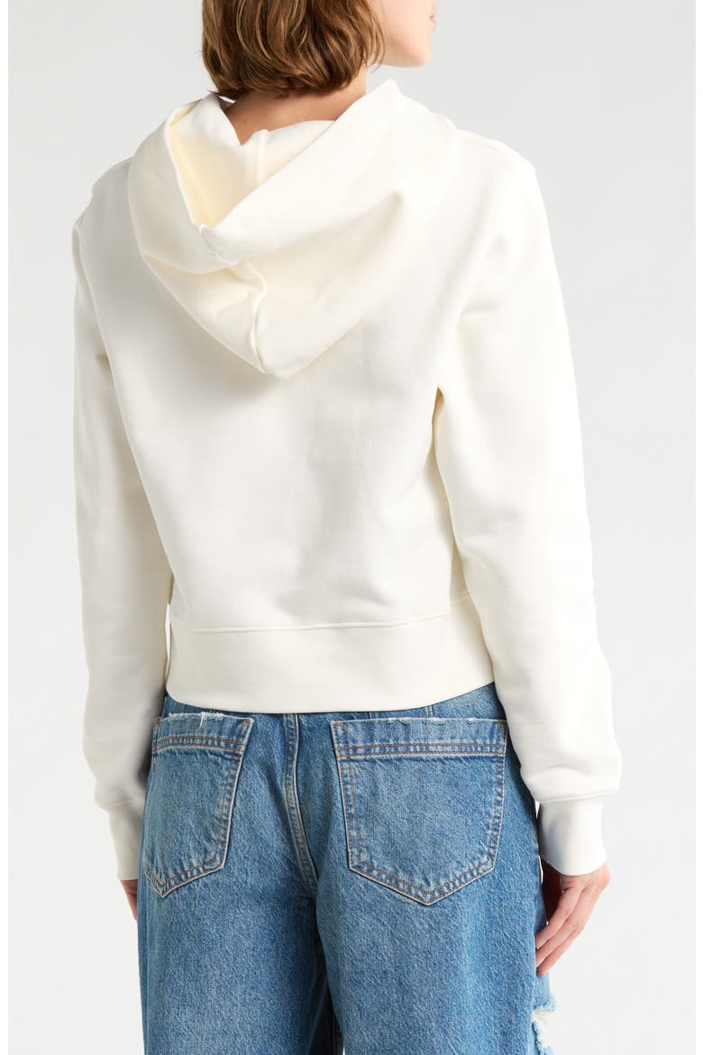 Logo Hooded Sweatshirt, Alternate, color, WHITE