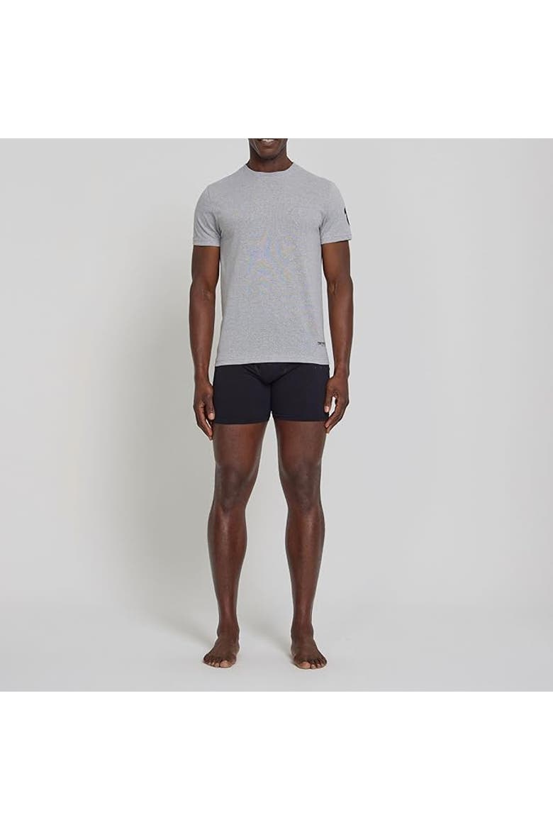 Crew Neck Undershirts 4 Pack, Alternate, color, White/White/Heather Grey/Black