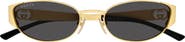 Gucci 55mm Polarized Gradient Oval Sunglasses