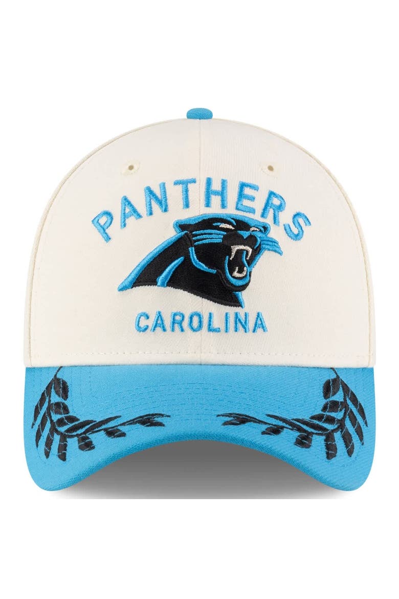 Men's New Era  Cream/Blue Carolina Panthers 2025 NFL Draft 39THIRTY Flex Hat, Alternate, color, Cream