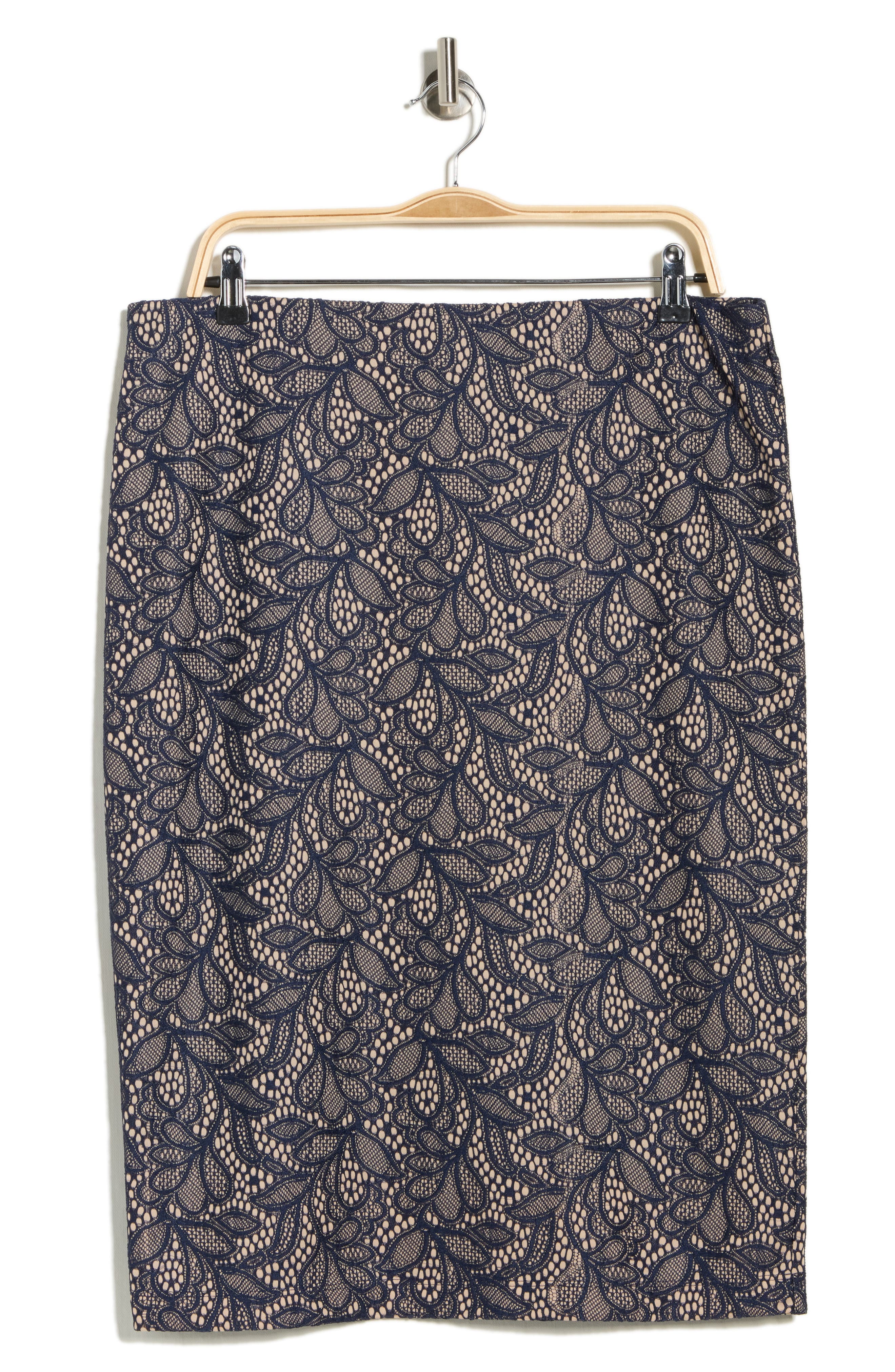 Renee C Jacquard Pencil Skirt