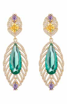 EYE CANDY LOS ANGELES Billie CZ Statement Drop Earrings