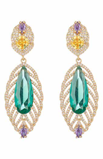 Billie CZ Statement Drop Earrings