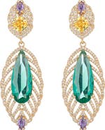 EYE CANDY LOS ANGELES Billie CZ Statement Drop Earrings