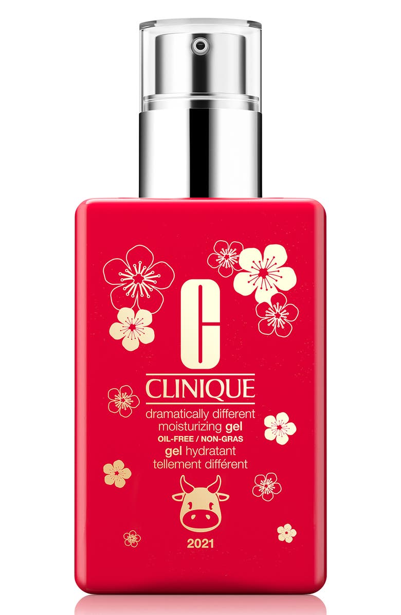 Clinique Lunar New Year Jumbo Size Dramatically Different Moisturizing Gel Bottle with Pump, Main, color, 